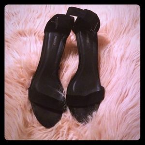 Black Strappy Sandal Kitten Heels from F21